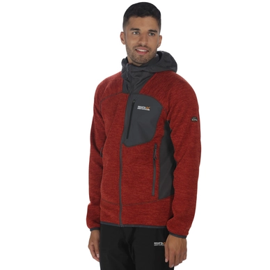 Fleece Regatta Mens Cartersville III Burnt Tikki/Seal Grey