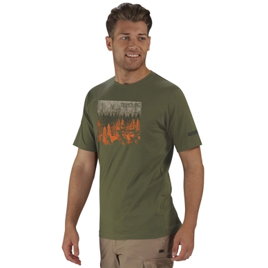 T-Shirt Regatta Mens Cline Olive Night