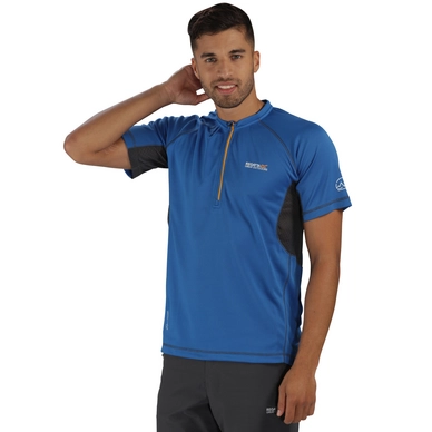 T-Shirt Regatta Mens Breakbar III Oxford Blue/Seal Grey
