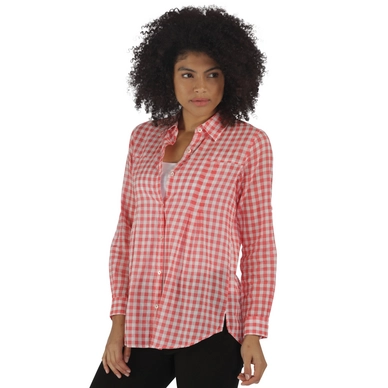 Blouse Regatta Womens Mondara Deep Coral Gingham