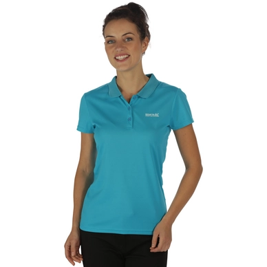 Poloshirt Regatta Maverik III Fluro Blau Damen