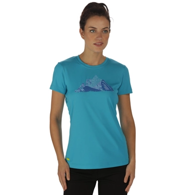 T-Shirt Regatta Fingal II Fluro Blau Damen
