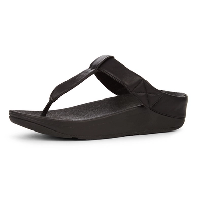 FitFlop Mina Toe-Thongs Leather All Black