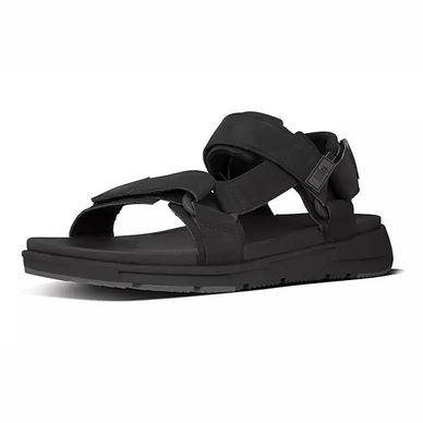 FitFlop Men Sporty Back-Strap Sandal PU All Black