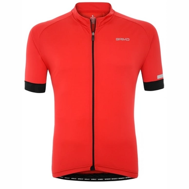 Fietsshirt Briko Classic Side Jersey New Red Black