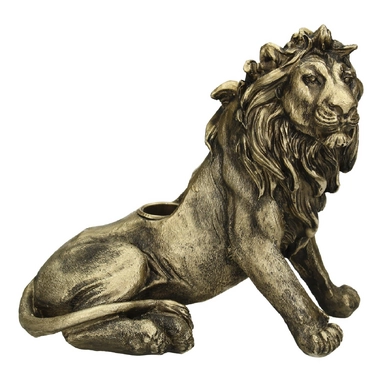 Kandelaar HD Living Lion Gold 9,5 x 18,5 x 17 cm