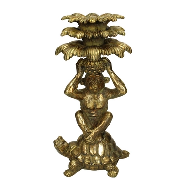 Kandelaar HD Living Monkey Gold 10 x 15 x 28 cm