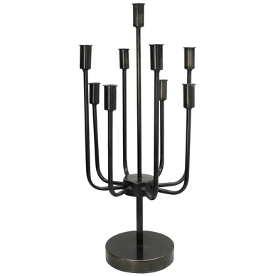 Kandelaar HD Living Black 28 x 28 x 60,5 cm