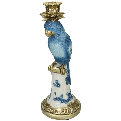 Kandelaar HD Living Bird Blue 14 x 14 x 35,5 cm