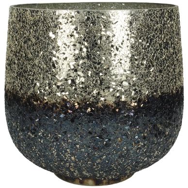Bloempot HD Living Silver 20 x 20 x 20 cm