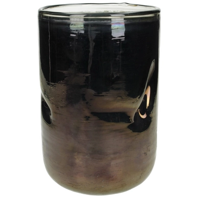 Kandelaar HD Living Brown 14 x 14 x 20 cm Glas