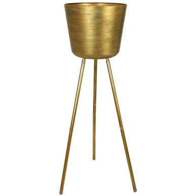 Bloempot HD Living Gold 32,5 x 32,5 x 106,5 cm