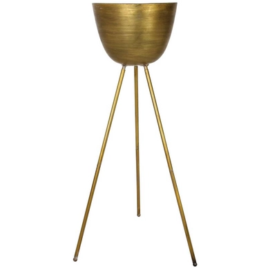 Bloempot HD Living Gold 40 x 40 x 125 cm