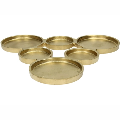 Kandelaar HD Living Gold 31 x 31 x 1,75 cm