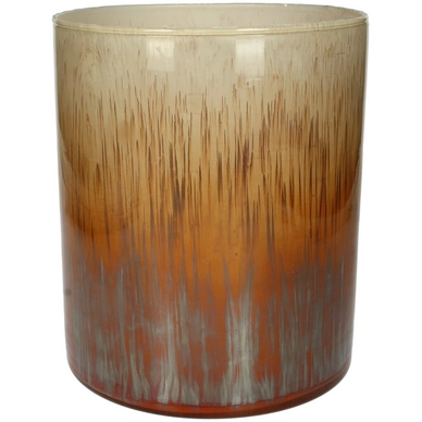 Kandelaar HD Living Orange 19 x 19 x 23 cm