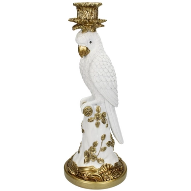 Kandelaar HD Living Bird White 14 x 14 x 35,5 cm