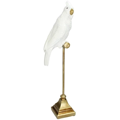 Ornament HD Living Bird White 9 x 14 cm