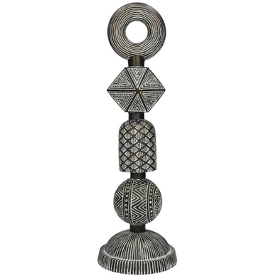 Ornament HD Living Statue Tribal Brown 13 x 13 cm