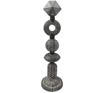 Ornament HD Living Statue Tribal Brown 14 x 14 cm