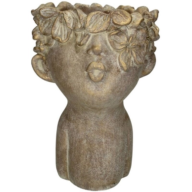 Bloempot HD Living Face Gold 17 x 17,5 x 25,5 cm
