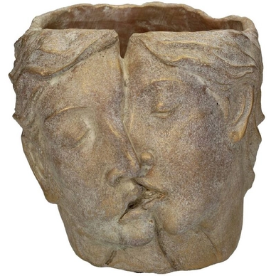 Bloempot HD Living Half Face Gold 19 x 19,5 x 16,5 cm