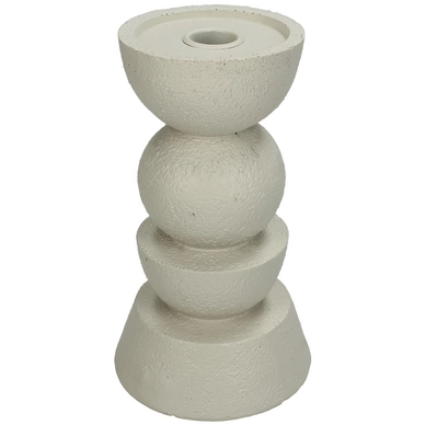 Kandelaar HD Living Ornaments Ivory 11 x 11 x 19 cm