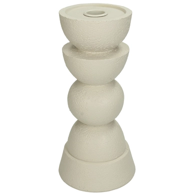 Kandelaar HD Living Ornaments Ivory 11 x 11 x 23 cm