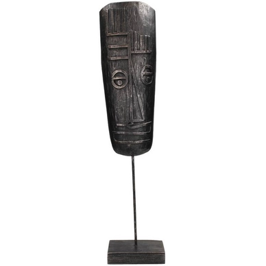 Ornament HD Living Statue Mask Black 7,5 x 13,5 cm