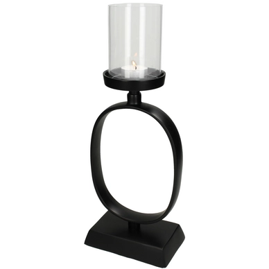 Kandelaar HD Living Black 9 x 15 x 39 cm