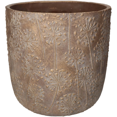 Bloempot HD Living Hogweed Gold 25 x 25 x 25 cm