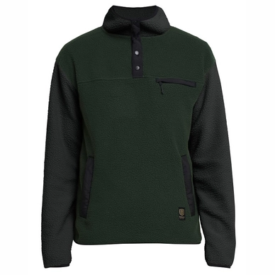 Pull Tenson Men Yoke Button Pile Olive