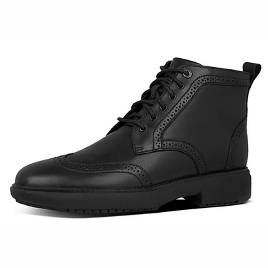 FitFlop Men Odyn Brogue Boot Leather All Black