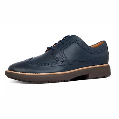 FitFlop Men Odyn Borgue Lace Up Leather Midnight Navy
