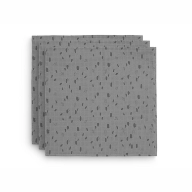 Lingettes Lavables Jollein Hydrofiel Small Spot Storm Grey 70x70cm (3-pièces)