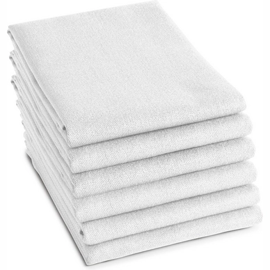 Theedoek DDDDD Logo White 60 x 65 cm (6-Delig)