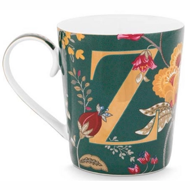 Mok Pip Studio Alphabet Mug Floral Fantasy Green Z 350 ml