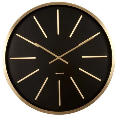 Uhr Karlsson Maxiemus Brass Station Black 60 cm