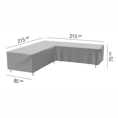 Loungesethoes AquaShield L-shape Light Grey (215 x 215 x 85 x h70 cm)