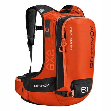 Ski Rucksack Ortovox Free Rider 22 Avabag Crazy Orange (Includes Airbag)