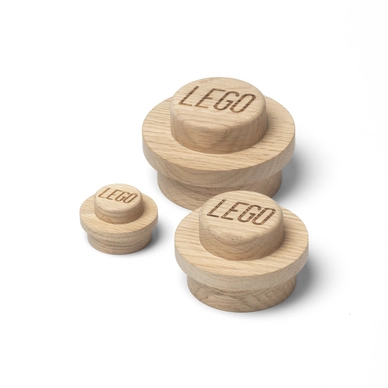 Wall Hook Lego Wooden Collection Beige (3-Piece)
