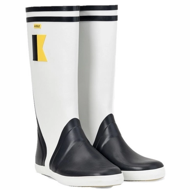 Regenlaars Aigle Goeland Col Marine Blanc