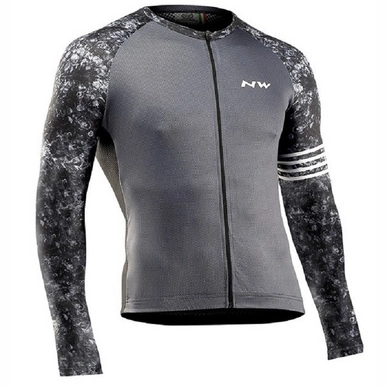 Fietsshirt Northwave Men Blade Jersey LS Black Grey