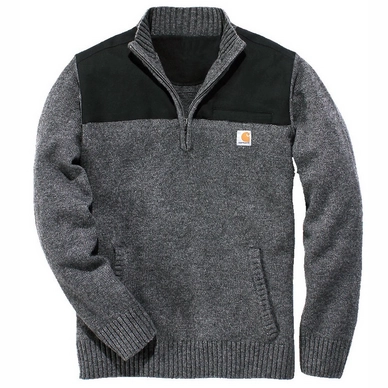 Trui Carhartt Men Quarter Zip Sweater Carbon Heather