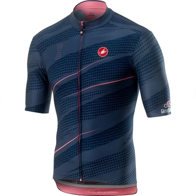 Fietsshirt Castelli Men Gavia Mortirolo Jersey Blu Acciaio