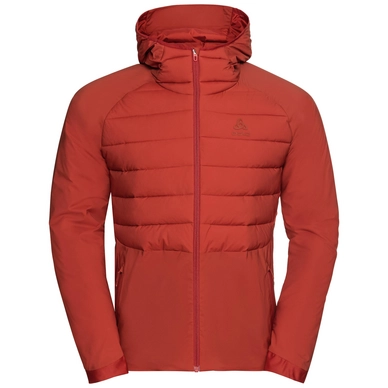 Jas Odlo Men Jacket Insulated Ascent S-Thermic Hooded Ketchup