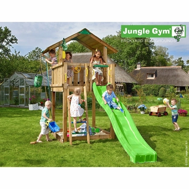 Speeltoren Jungle Gym Jungle Chalet Groen