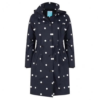 Regenjacke Happy Rainy Days Coat Beth Black/White Damen