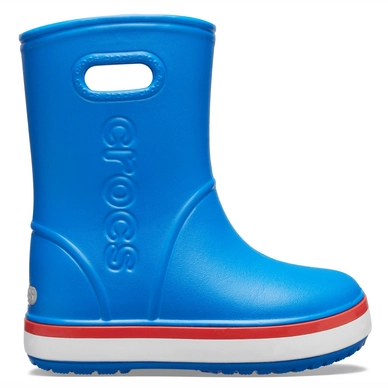 Regenlaars Crocs Kids Crocband Rain Boot Bright Cobalt Flame