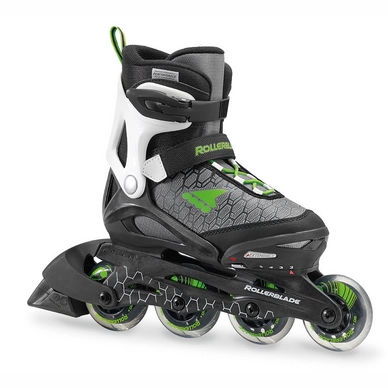 Inline-Skates Rollerblade Cube Set Black Green Kinder