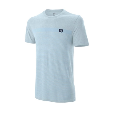 Tennisshirt Wilson Competition Seamless Crew Glacier Blue Herren